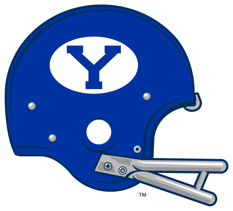 Brigham Young Cougars 1966-1968 Helmet Logo DIY iron on transfer (heat transfer)